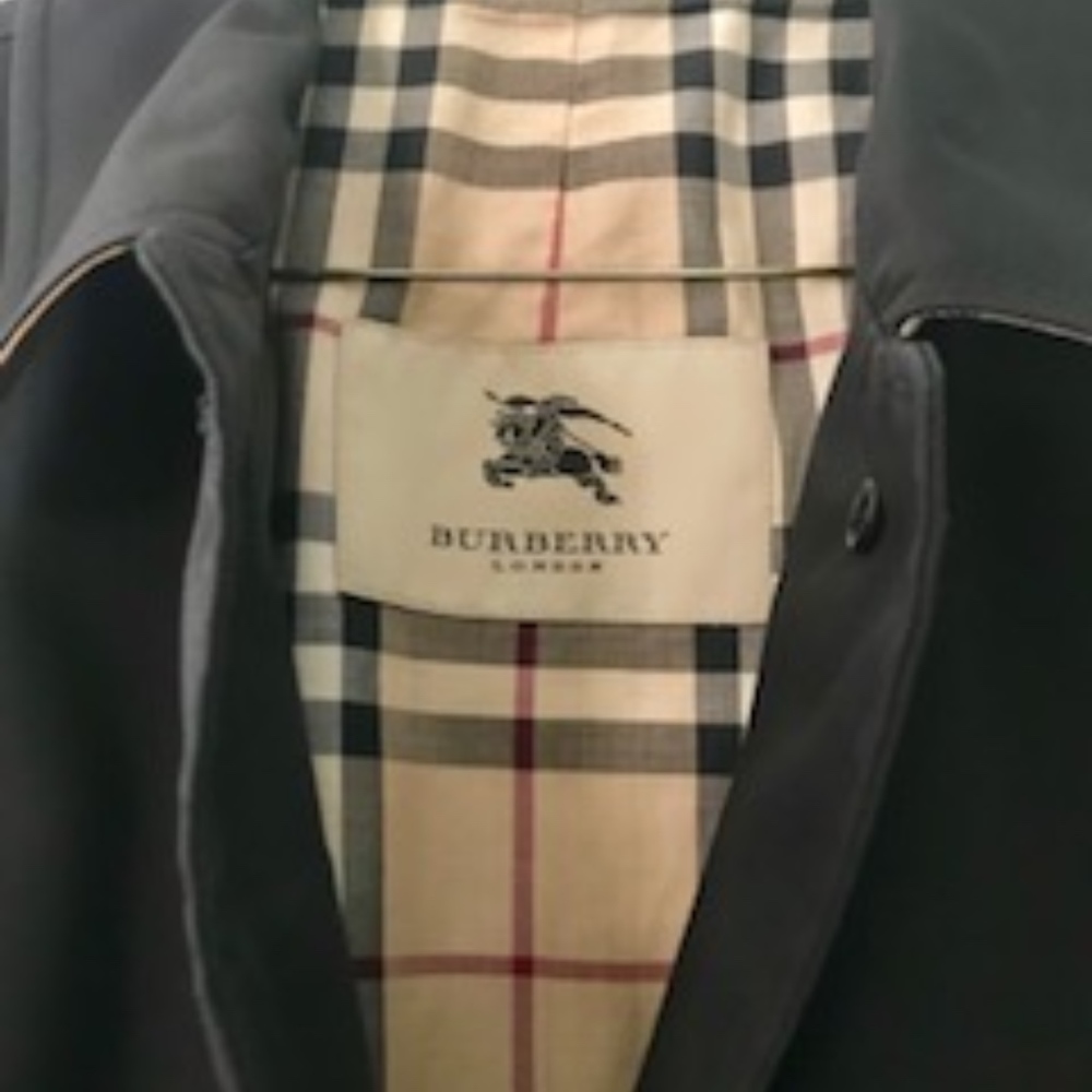 BURBERRY WOMENS BLACK BELTED TRENCH COAT